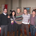 da sx - Luca Artioli - Pamela Amighini - Jack Hirschman - Andrea Garbin - Massimo Baraldi