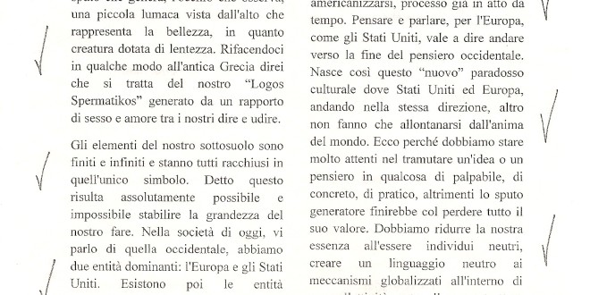 03 – Evitare la sterilizzazione della nostra cultura essenziale